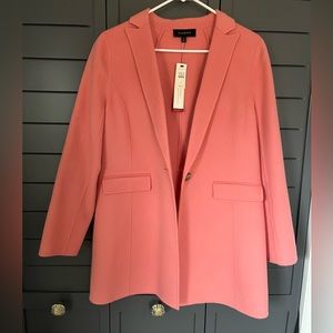 Talbots pink double faced wool jacket